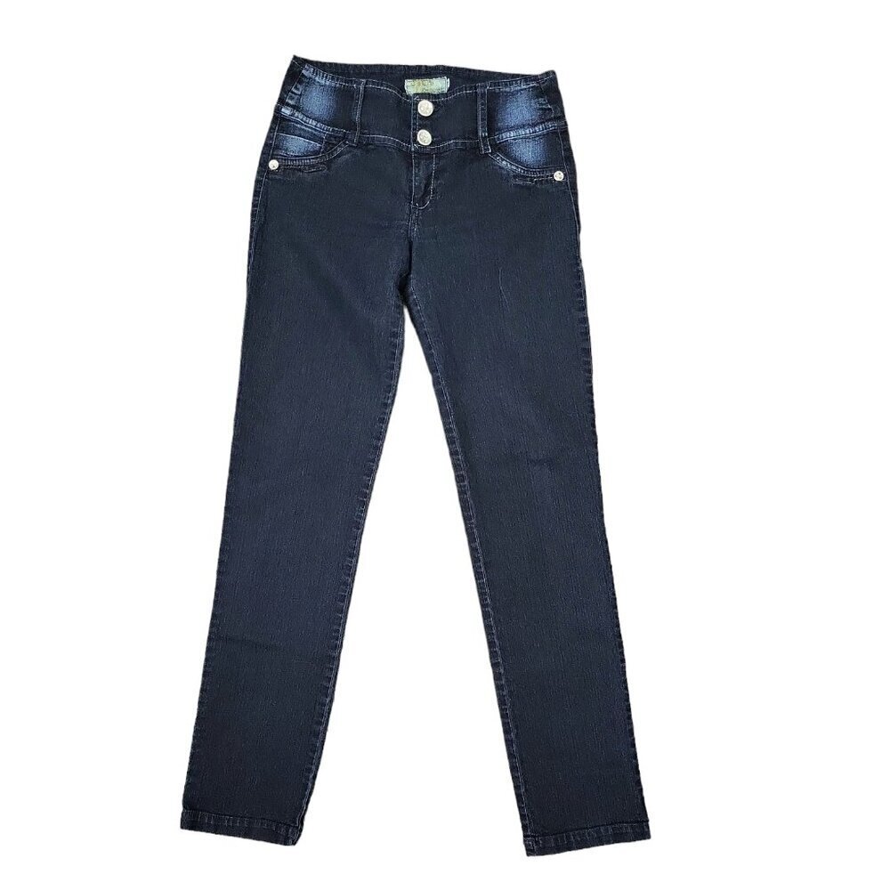 Vintage Stella's Corset Women's Jeans Size 10 Stretchy Black Wash Skinny